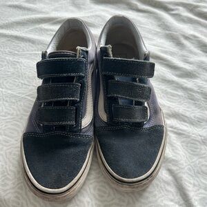 Vans Navy and Black Velcro Skate Shoes